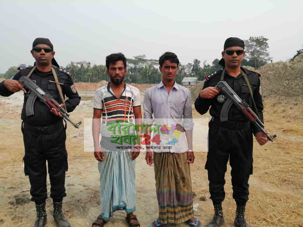 পটুয়াখালী জেলার গলাচিপার চরকাজলে ইট ভাটায় অভিযান, আটক ০২