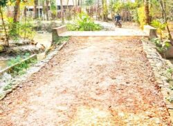 ঝালকাঠিতে একটি পরিবারের বাঁধায় দেড়বছর  বন্ধ সরকারী রাস্তার কাজ